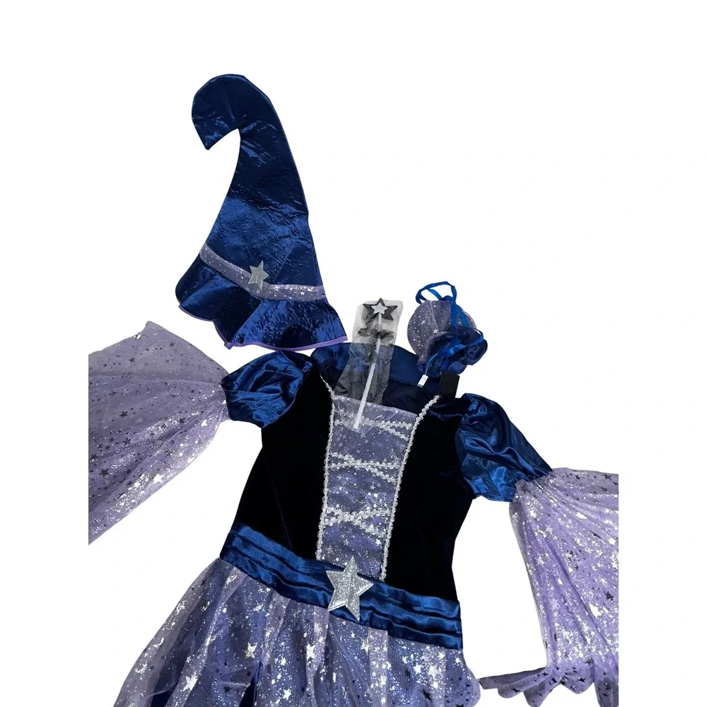 Fairytale Witch Costume Dress with Hat‎ Halloween Cosplay - Party Outfit